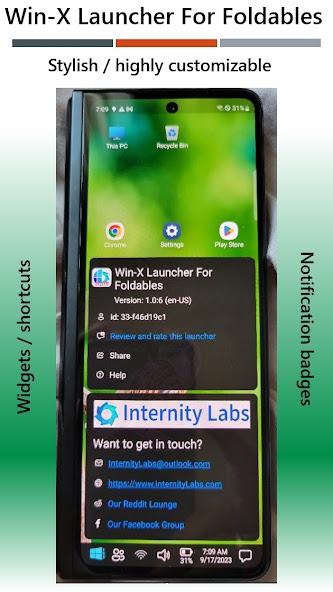 Win-X Launcher for Foldables screenshot