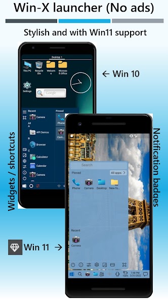 Win-X Launcher for Android screenshot